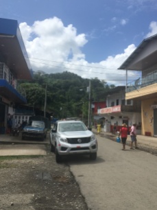Main street in Chiriquí Grande, the closest actual town to Odobate