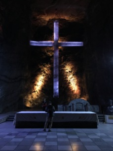 200 foot cross carved out of salt